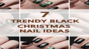 7 Trendy Black Christmas Nails: Chic Goth Nail Art for the Holiday Season