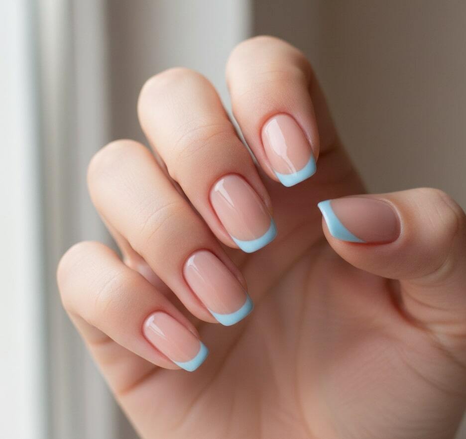 Blue Pastel Tips