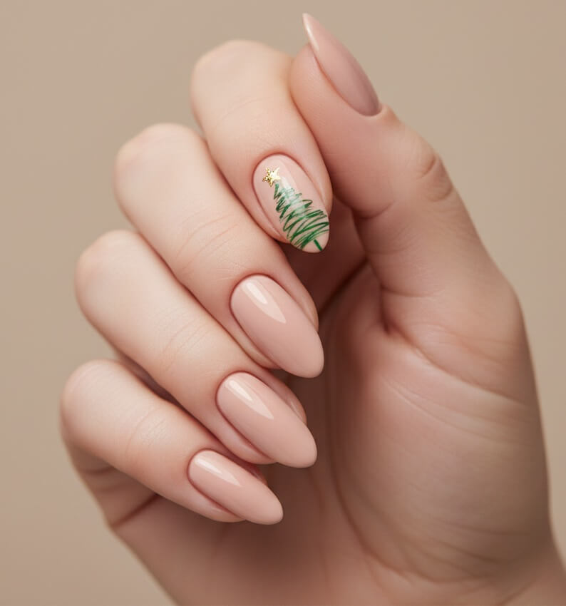 Gold Star Christmas Tree Accent