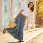 15 Cute Maxi Skirt Spring Outfits 2026 Denim Ideas for You
