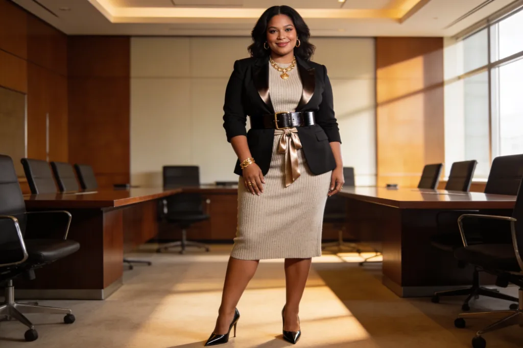 10 Plus Size Corporate Outfits for Women That Impress: Boss-Level Wardrobe