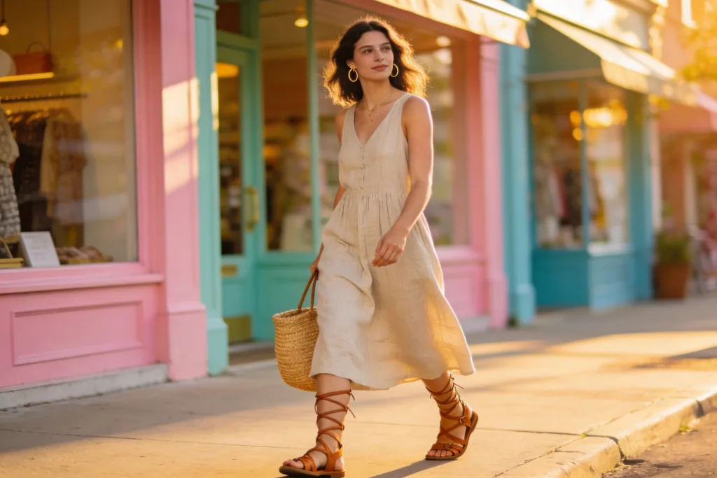 10 Outfits with Sandals for Casual Summer Days: Chill, Chic, Effortless