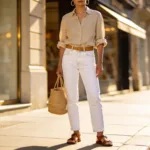 10 Outfits with White Jeans for Fresh Clean Style That Shine