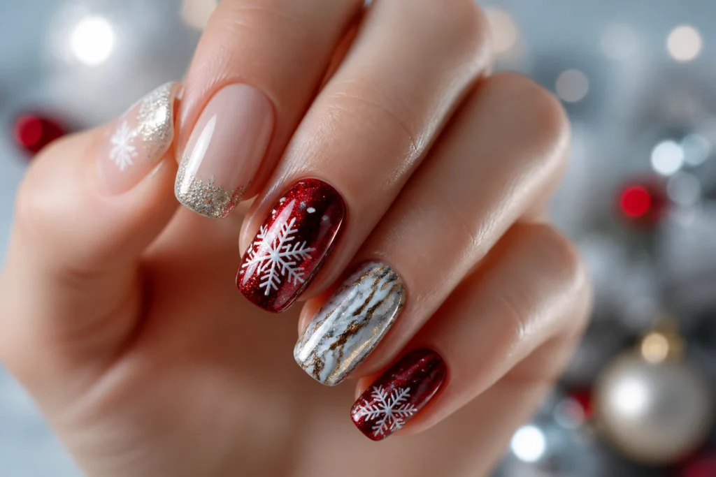 15 December Nail Ideas for Holiday and New Year’S Glam: Sparkle Blitz