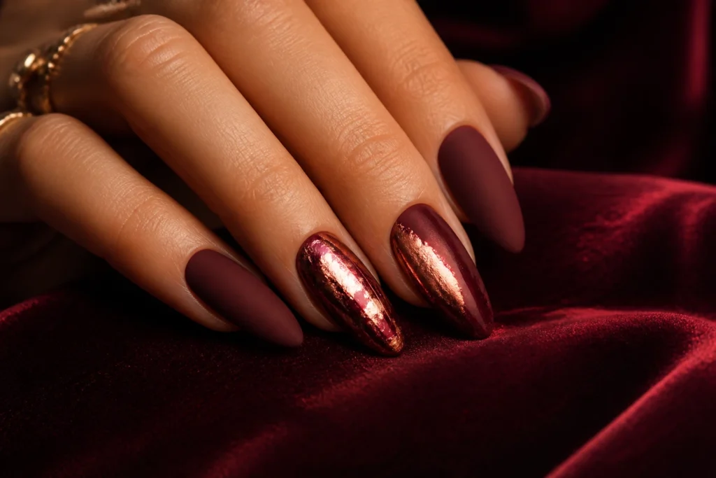 13 Burgundy Almond Nails That Feel Luxurious: Luxe at Home