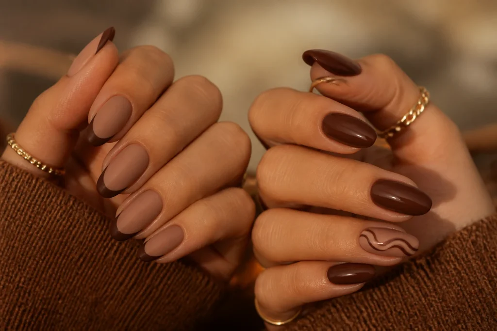 10 Chocolate Brown Nail Designs for Fall You’Ll Love