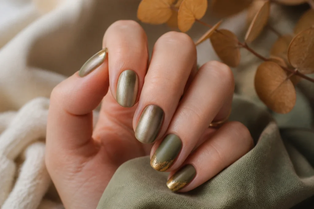 15 Sage Green and Olive Nail Ideas for Autumn Unveiled