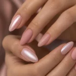 12 Pink Almond Nails for a Soft Feminine Look: Soft Satin & Matte Vibes