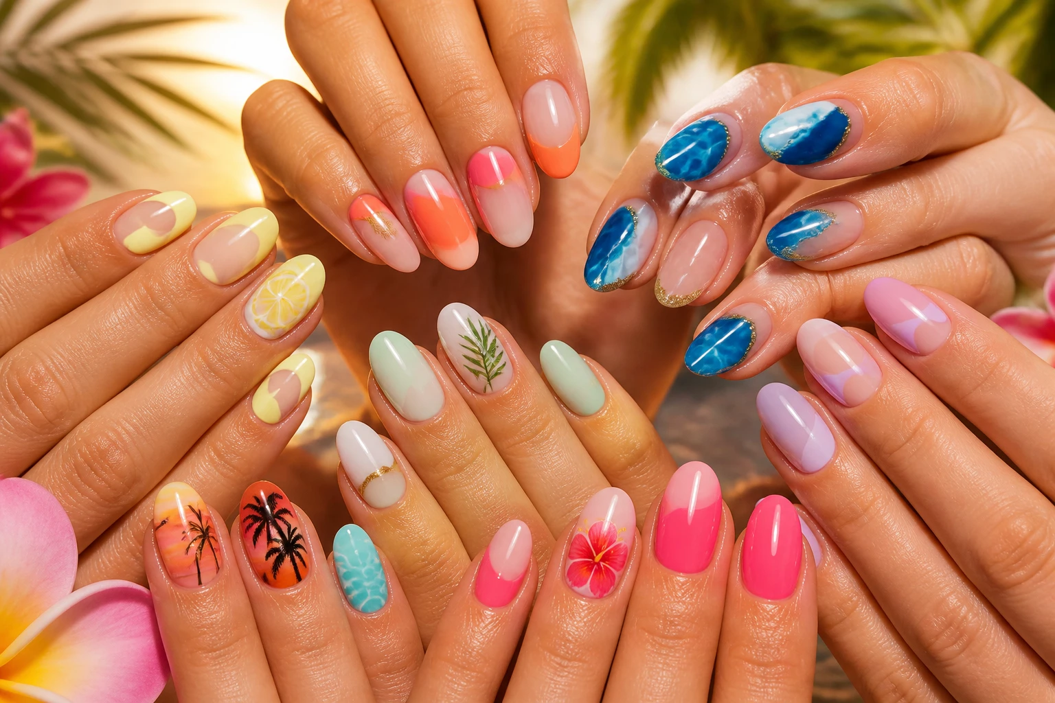 14 Bright Summer Nails That Feel Like Vacation: Juicy Sun-Kissed Manis