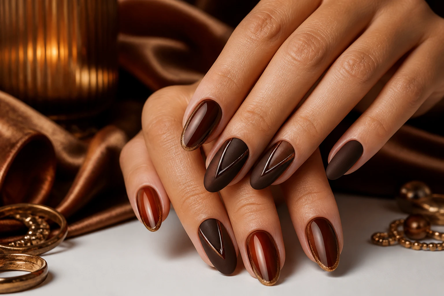 10 Brown Fall Nails That Look Expensive You’Ll Stare at