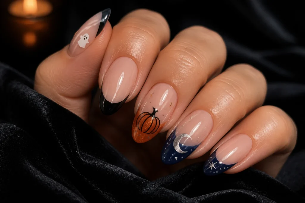 15 Halloween French Tip Nails to Try: Spooky Chic Glams
