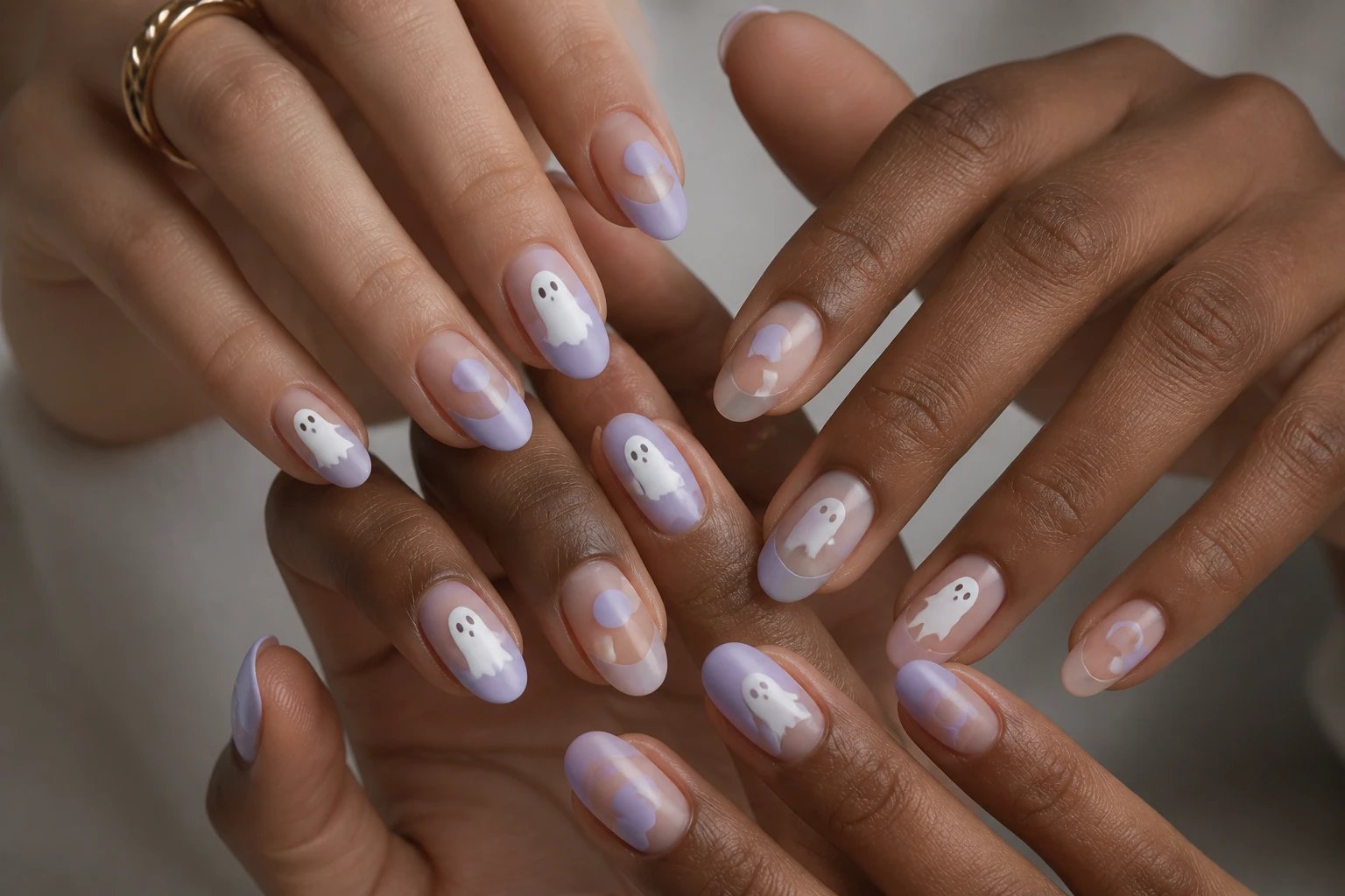 14 Ghost Nail Ideas That Are Trending: Chic & Subtle Glow