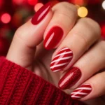 12 Red Christmas Nail Ideas That Spark Holiday Glam