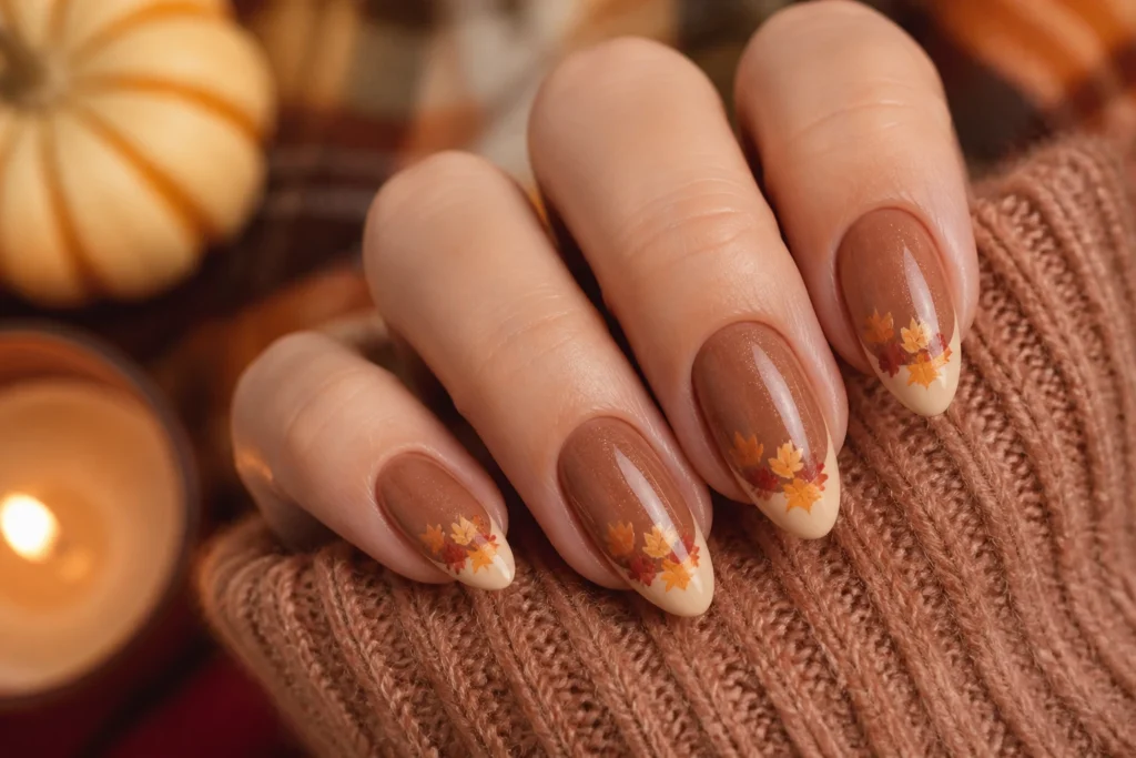 11 Thanksgiving French Tip Nails: Festive Elegance