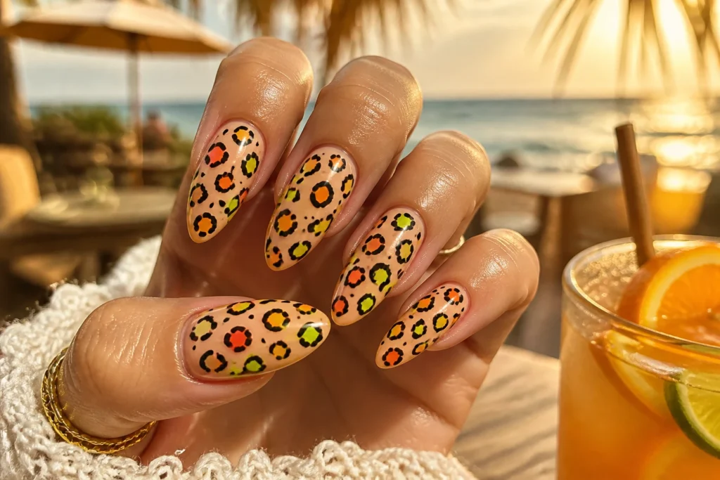 14 Summer Leopard Nails: Sunny Vibes for Your Manicure