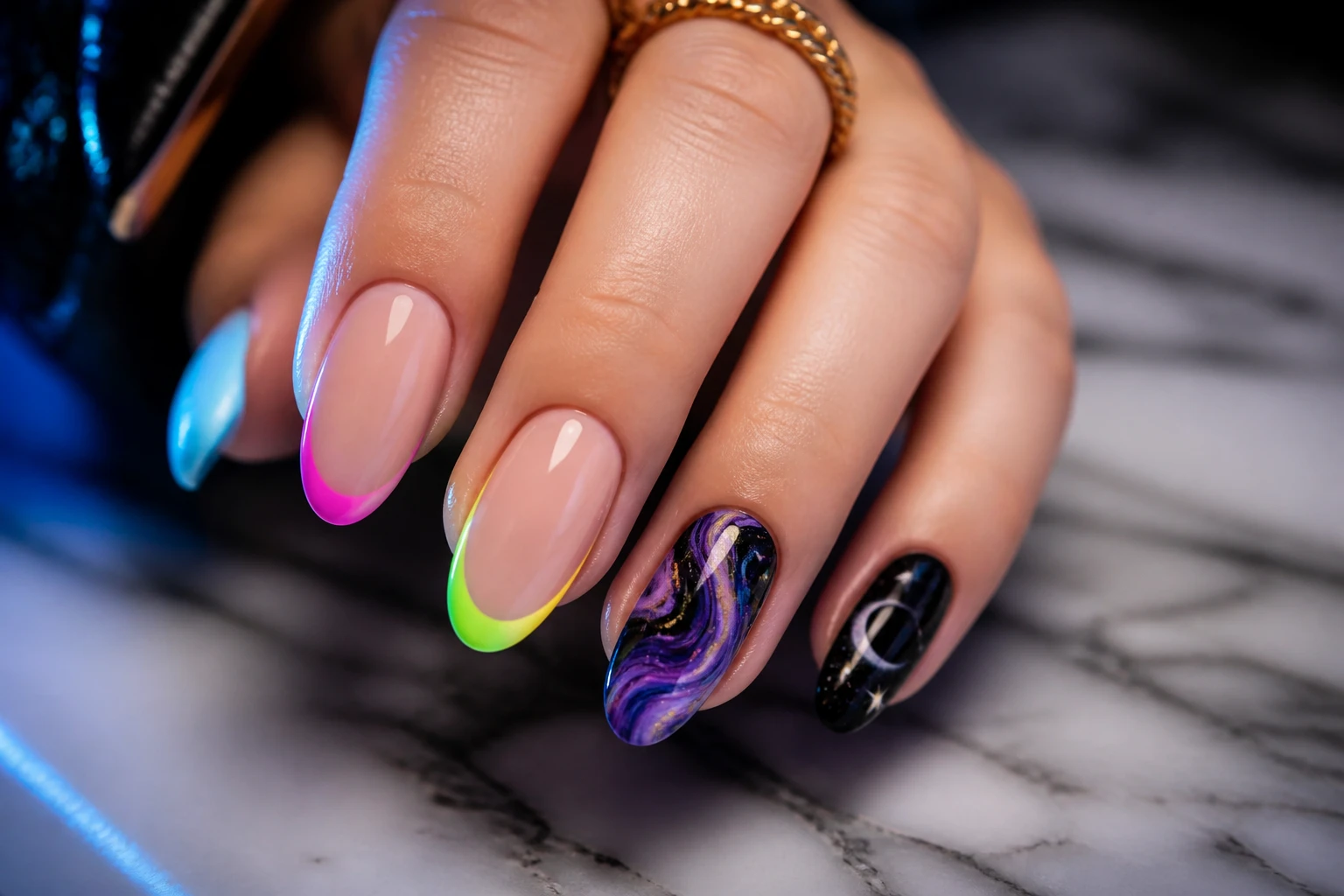 14 Ella Langley Nails: Neon, Marble, Galaxy Wow