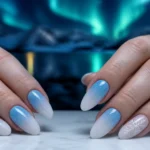 13 Alaska Nails: Frosted Glacier & Aurora Chic