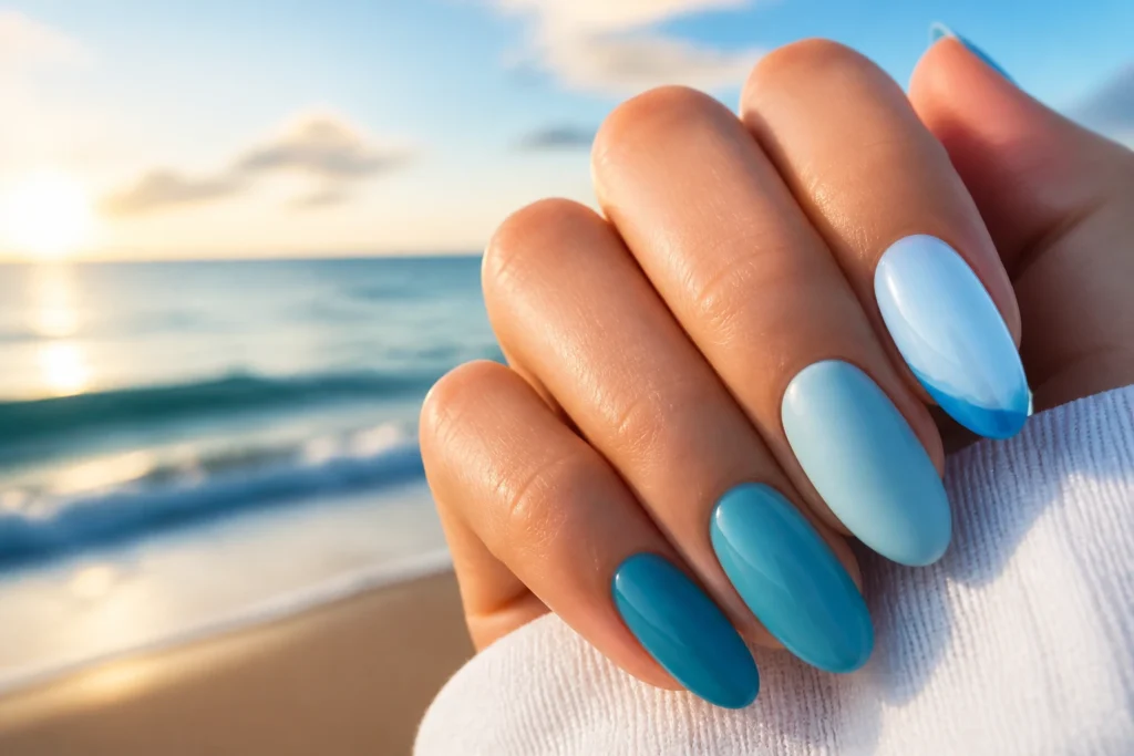 14 Simple Blue Summer Nails You’Ll Love