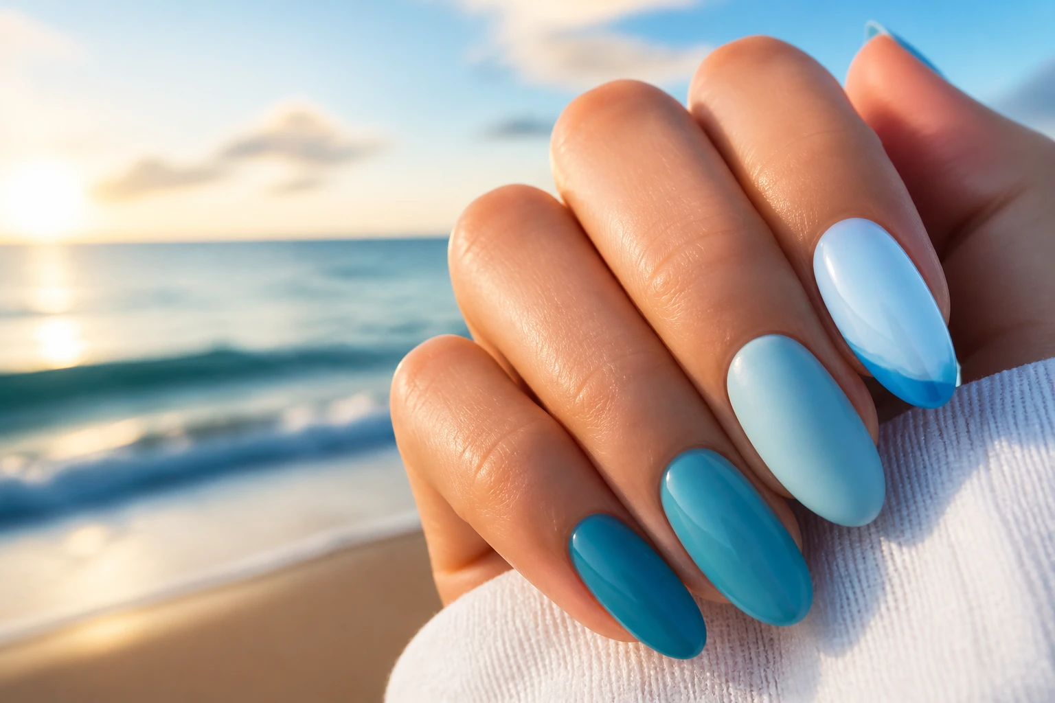 14 Simple Blue Summer Nails You’Ll Love