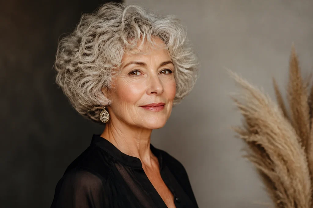12 Curly Short Hairstyles for Women Over 60: Timeless Twists